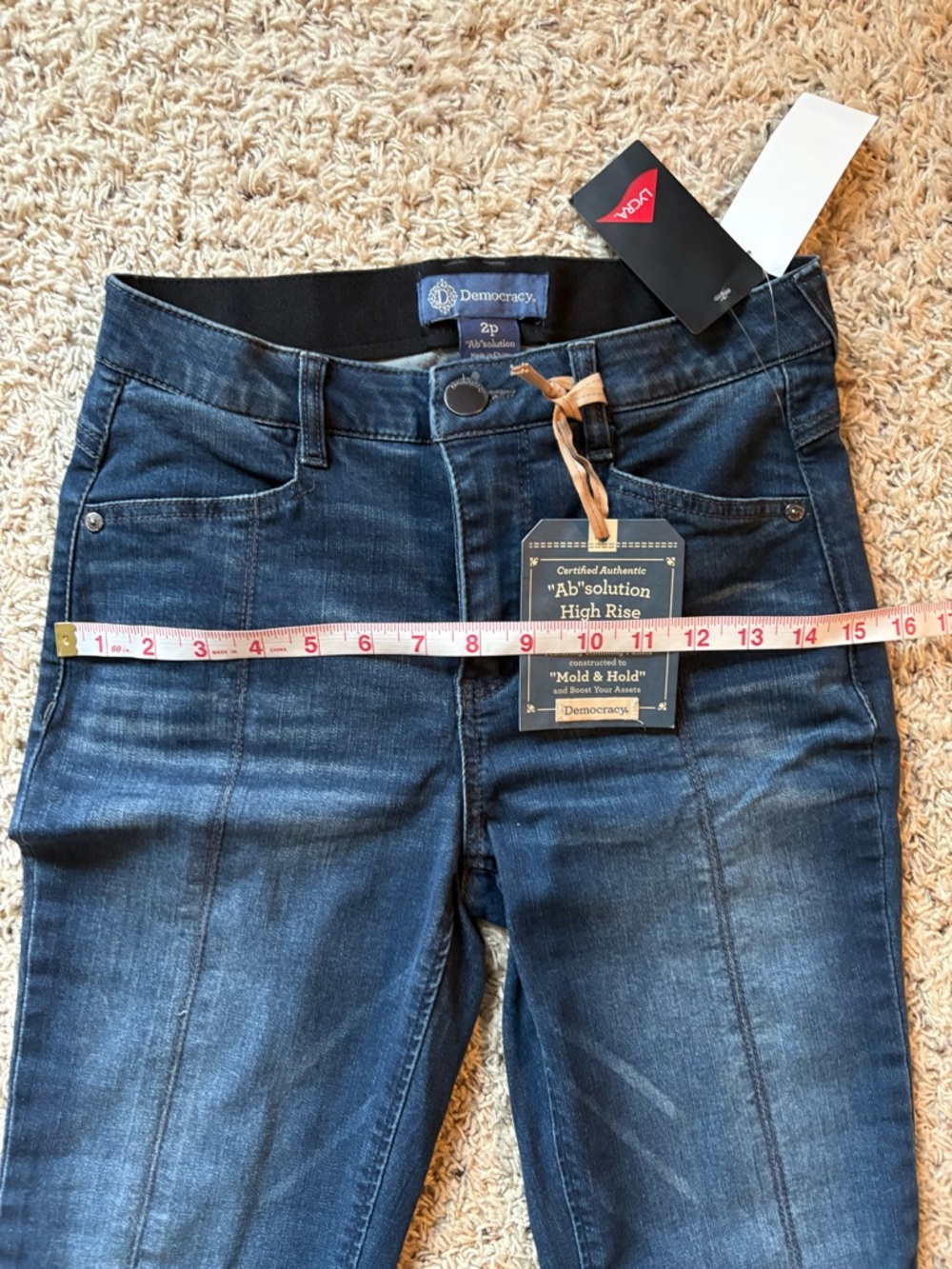 Democracy Women’s Dark Indigo Flare Jeans - Picture 5 of 6